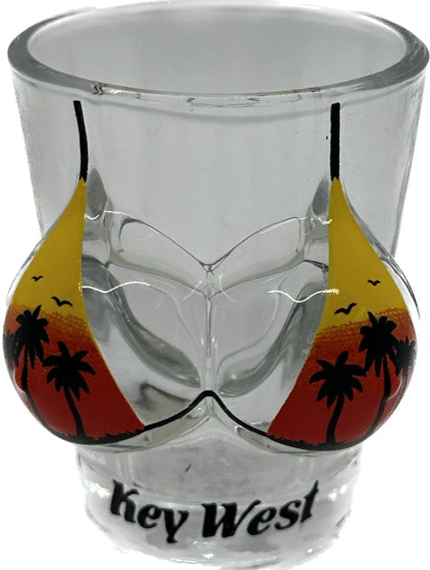 Palm Bikini Bust Shot Glass