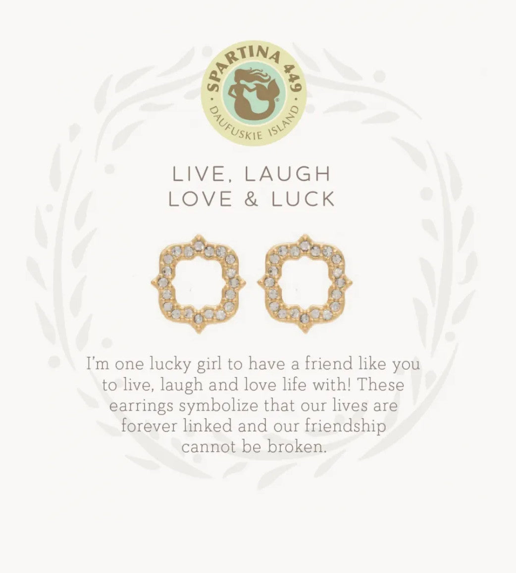 Spartina Luck Sea La Vie Earrings Gold