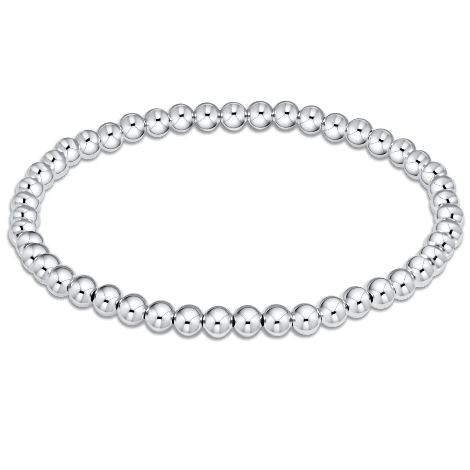 Enewton Purpose Sterling 4mm Bead Bracelet Silver