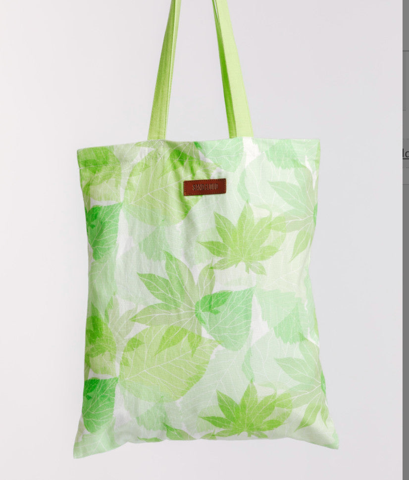 Sand Cloud Leaves Everyday Tote Green