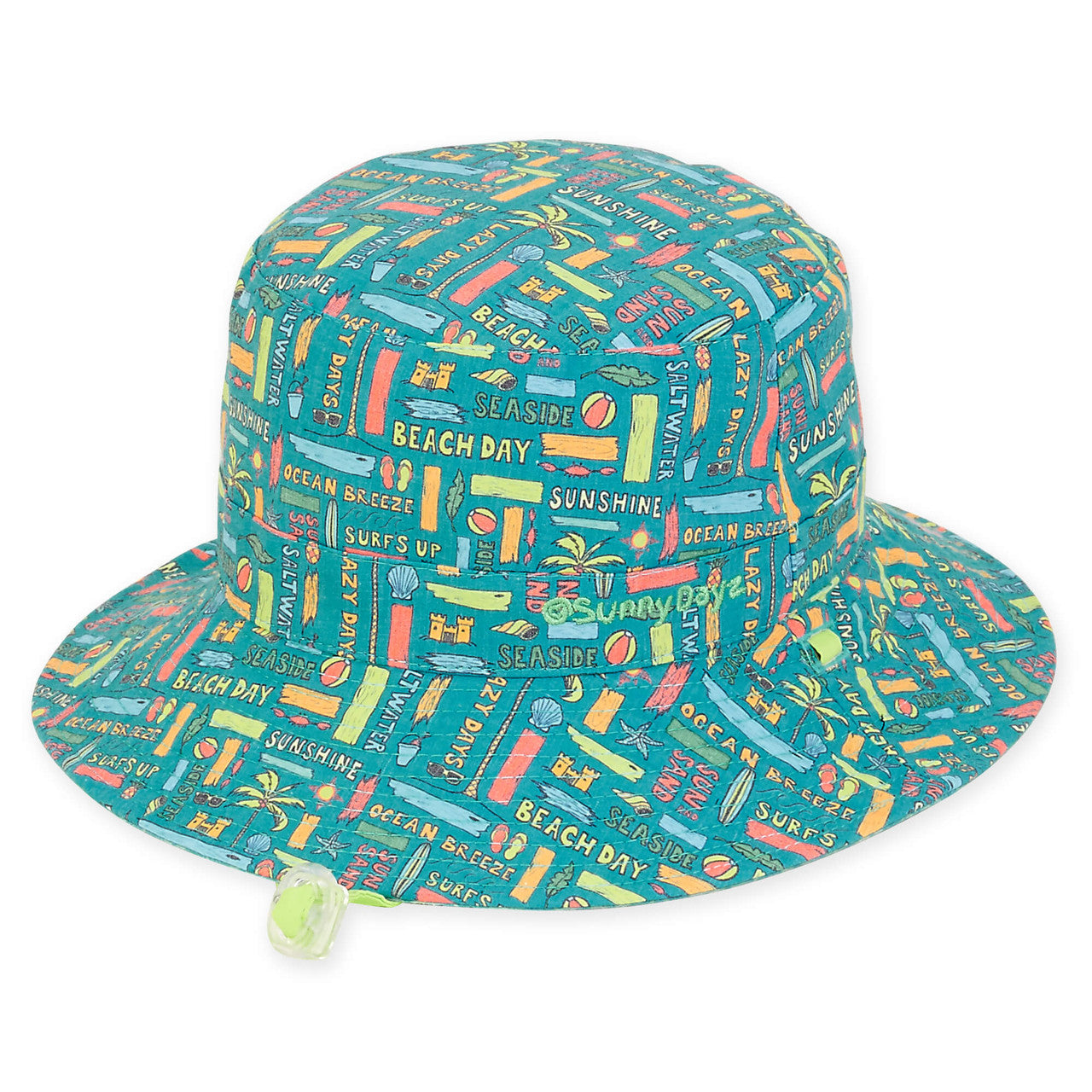 Sun 'N' Sand Kids Cotton Bucket Hat Green