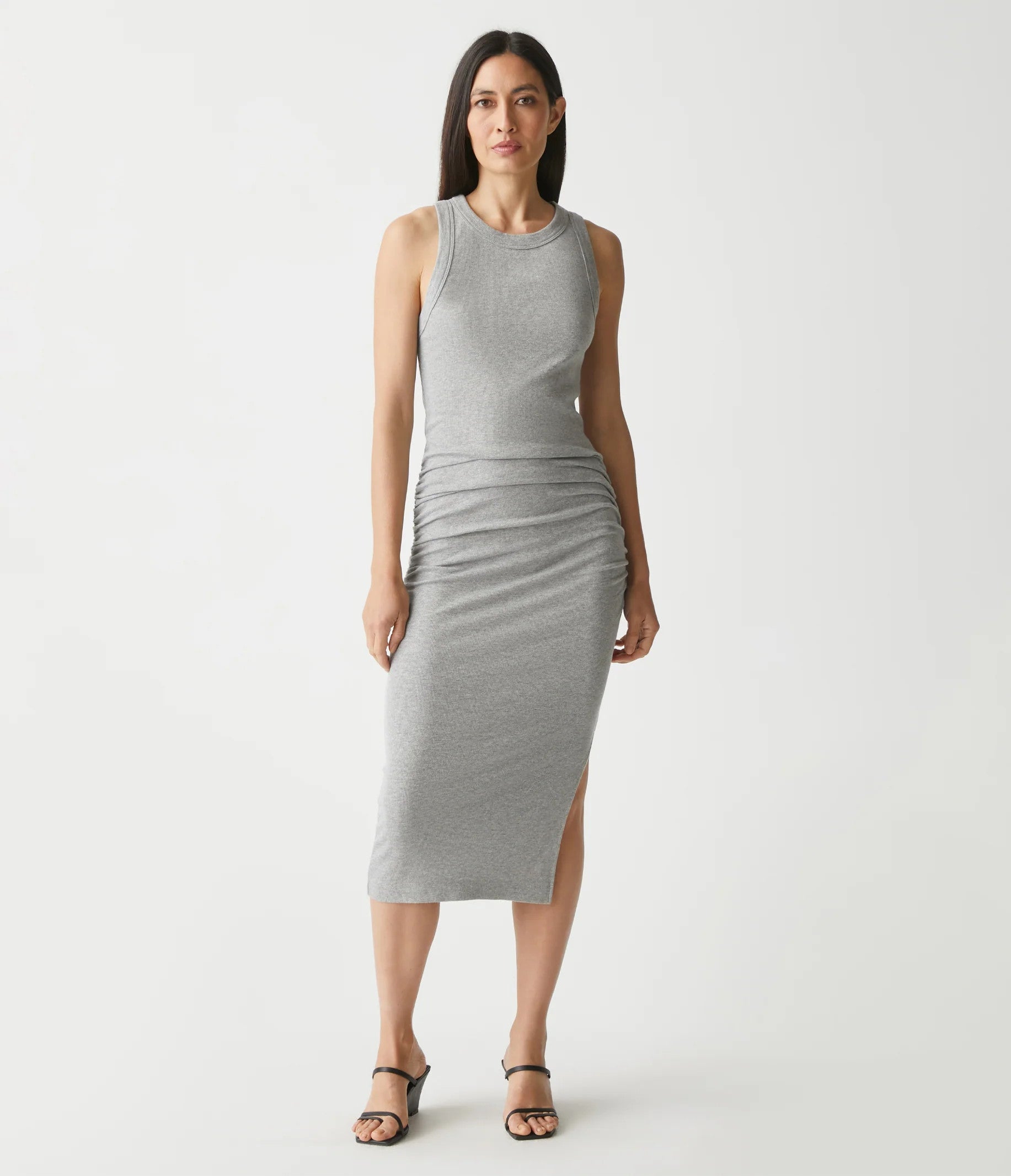 Michael Stars Wren Ribbed Midi Dress