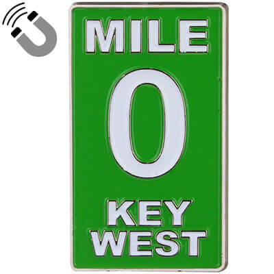 Key West Mile 0 Metal Magnet