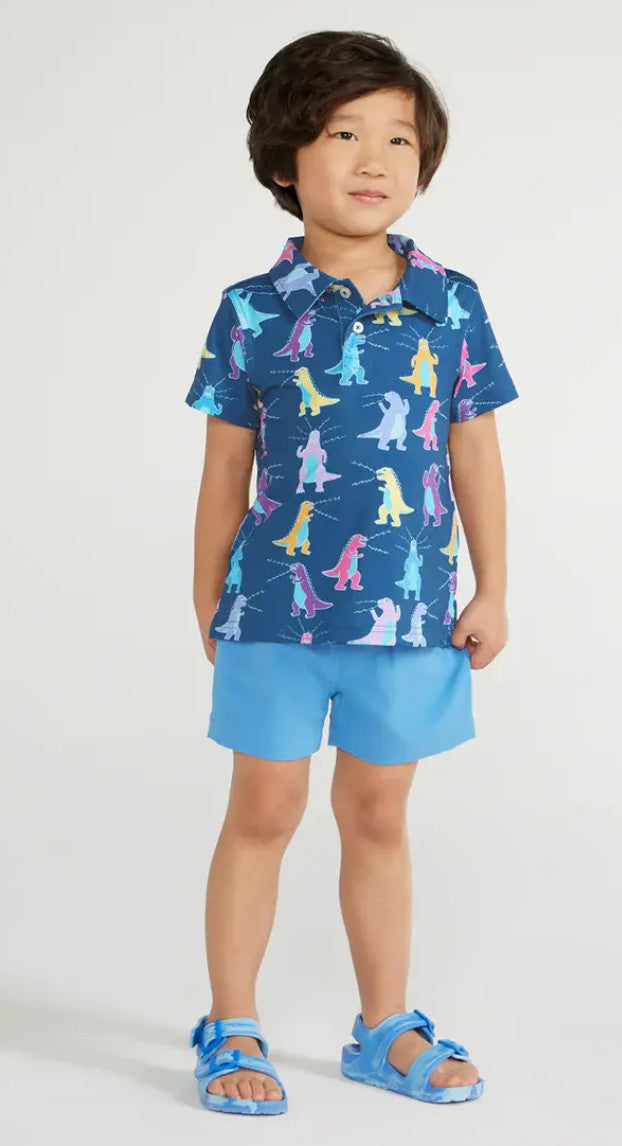 Chubbies Kids The Tyrannosaurus Rep Polo