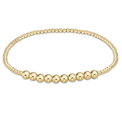 Enewton Classic Beaded Bliss 2mm Bead Bracelet 4mm Gold