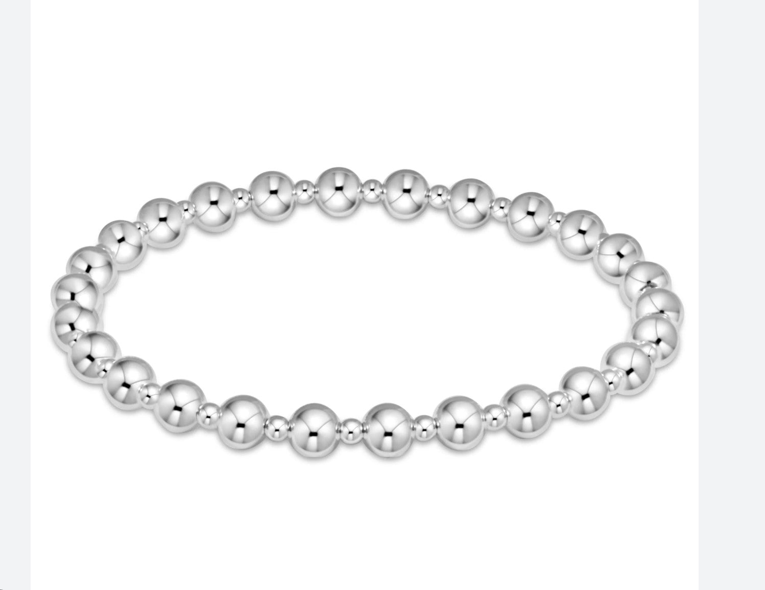 Enewton Classic Grateful Pattern 5mm Bead Bracelet Sterling Silver