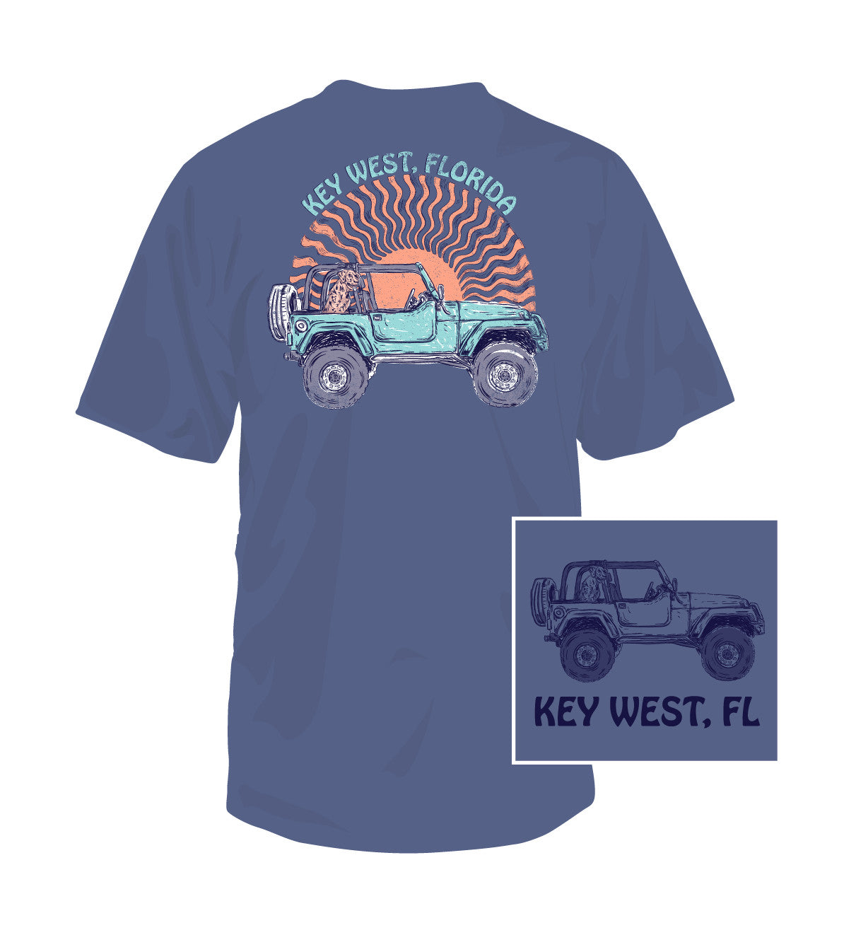 Southern Fried Key West Jeep Tee SS Youth
