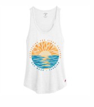 Legacy Key West Florida Suncatcher Everything The Light Touches Tank Top Heather Varsity White