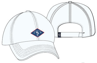 Southern Tide SJ Palm Performance Hat White