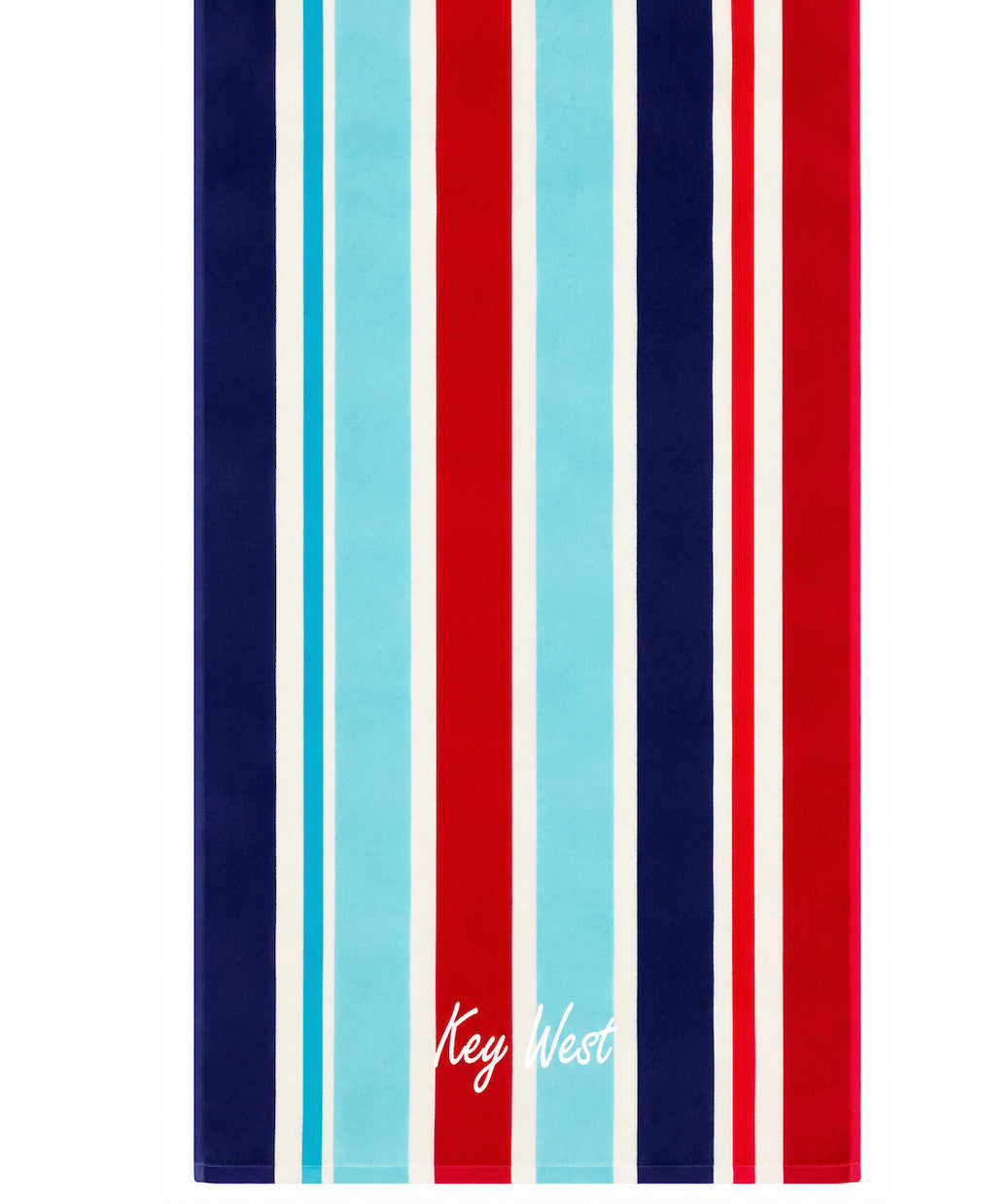 Key West Striped Towel Blue/ Red