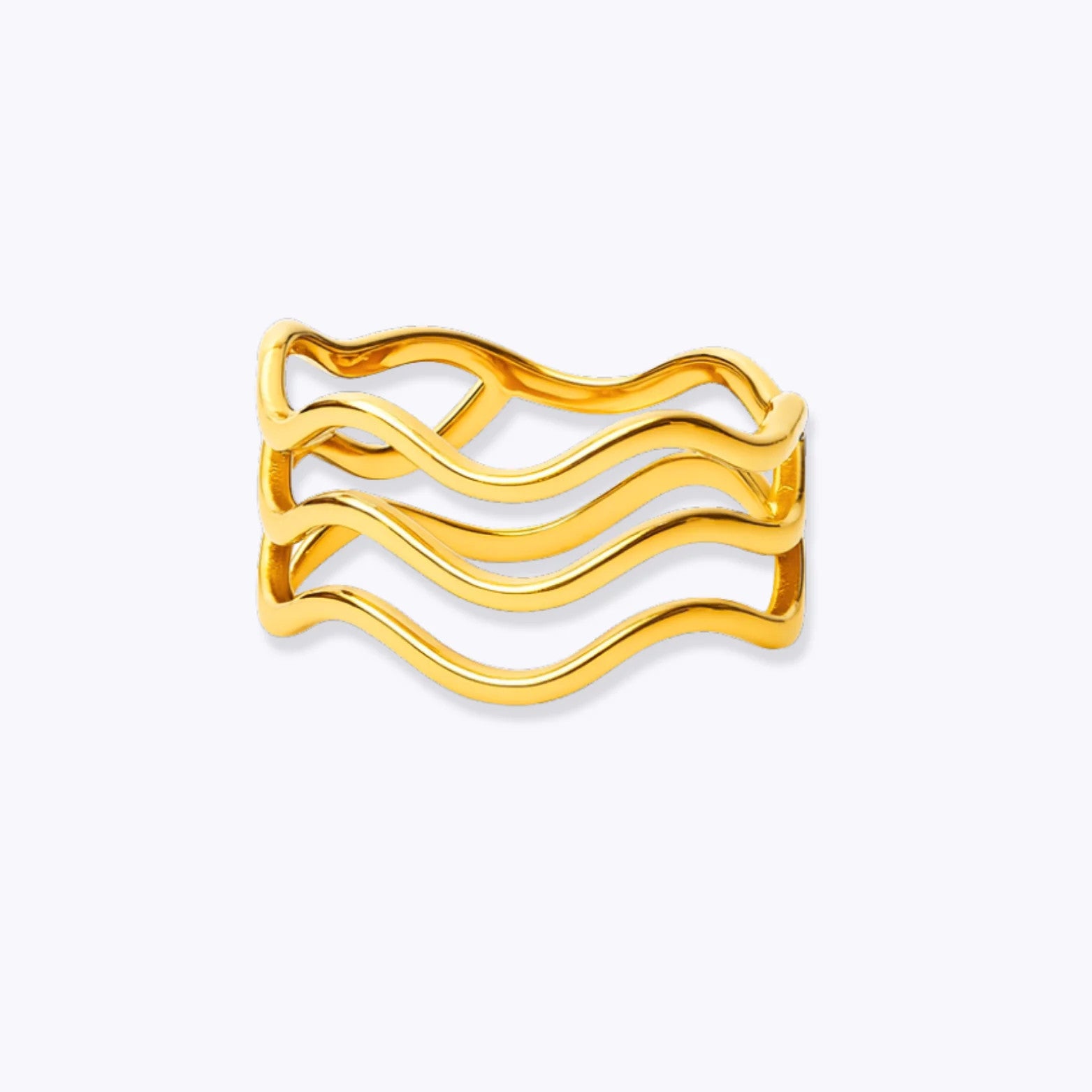 Mauka Gold Tide Ring Size 8