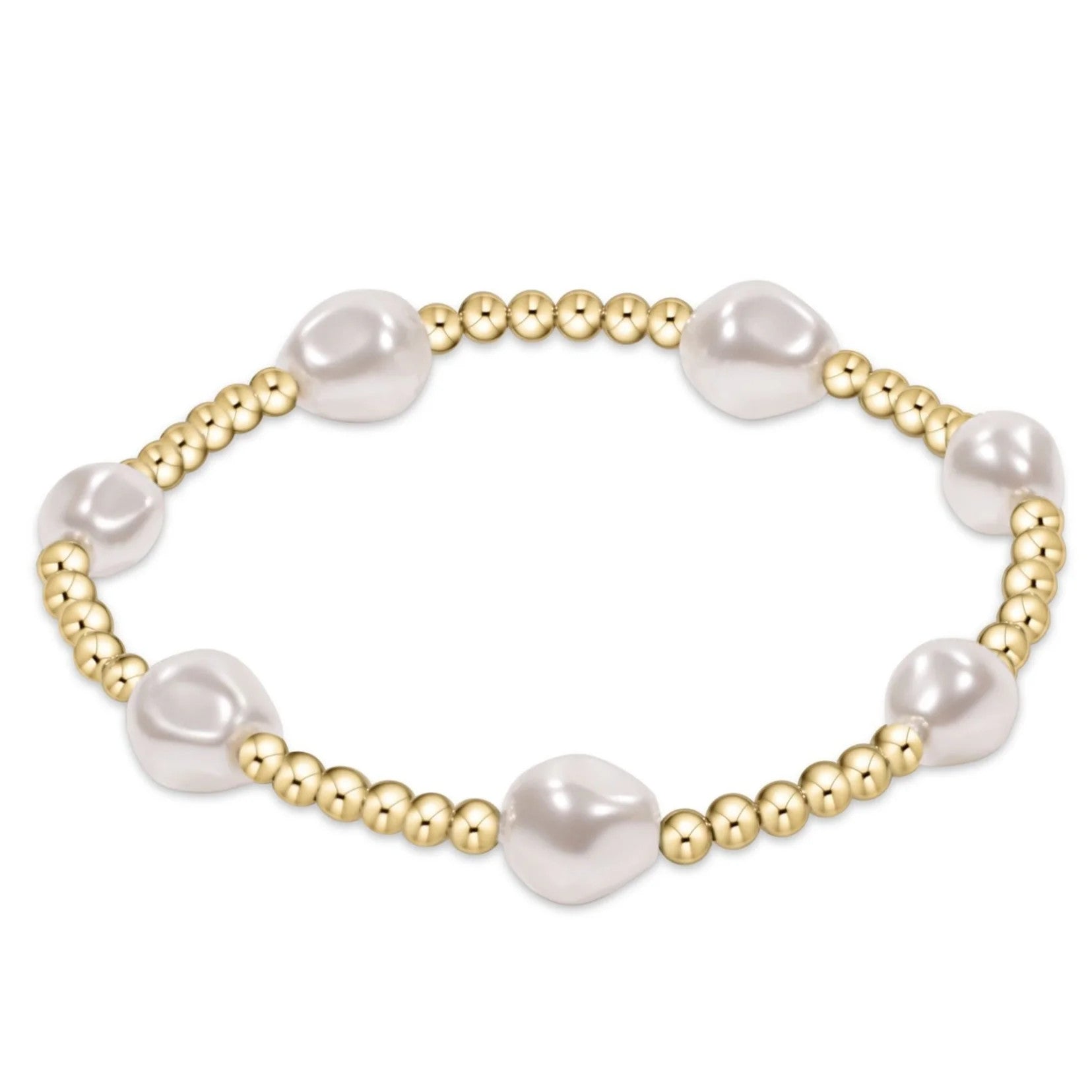 Enewton Extends Classic Gold Admire Bracelet Pearl