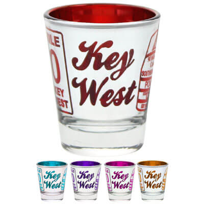 Key West Icons Metallic Shot Glass