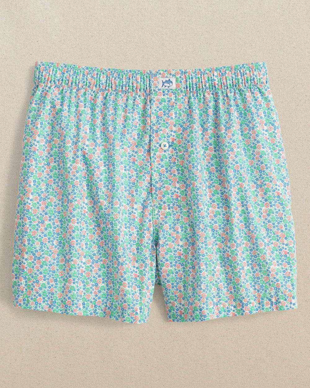 Southern Tide Petal Party Boxer Brief Classic White