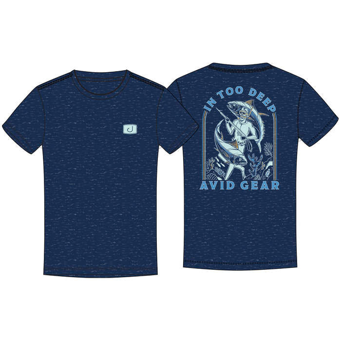 Avid Into Deep SS Tee Navy Heather
