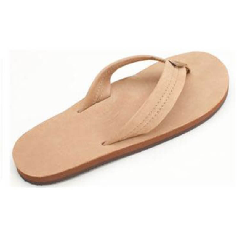 Rainbow Sandals Womens Wide Strap Single Layer Premier Leather w/ Arch Support Sierra Brown
