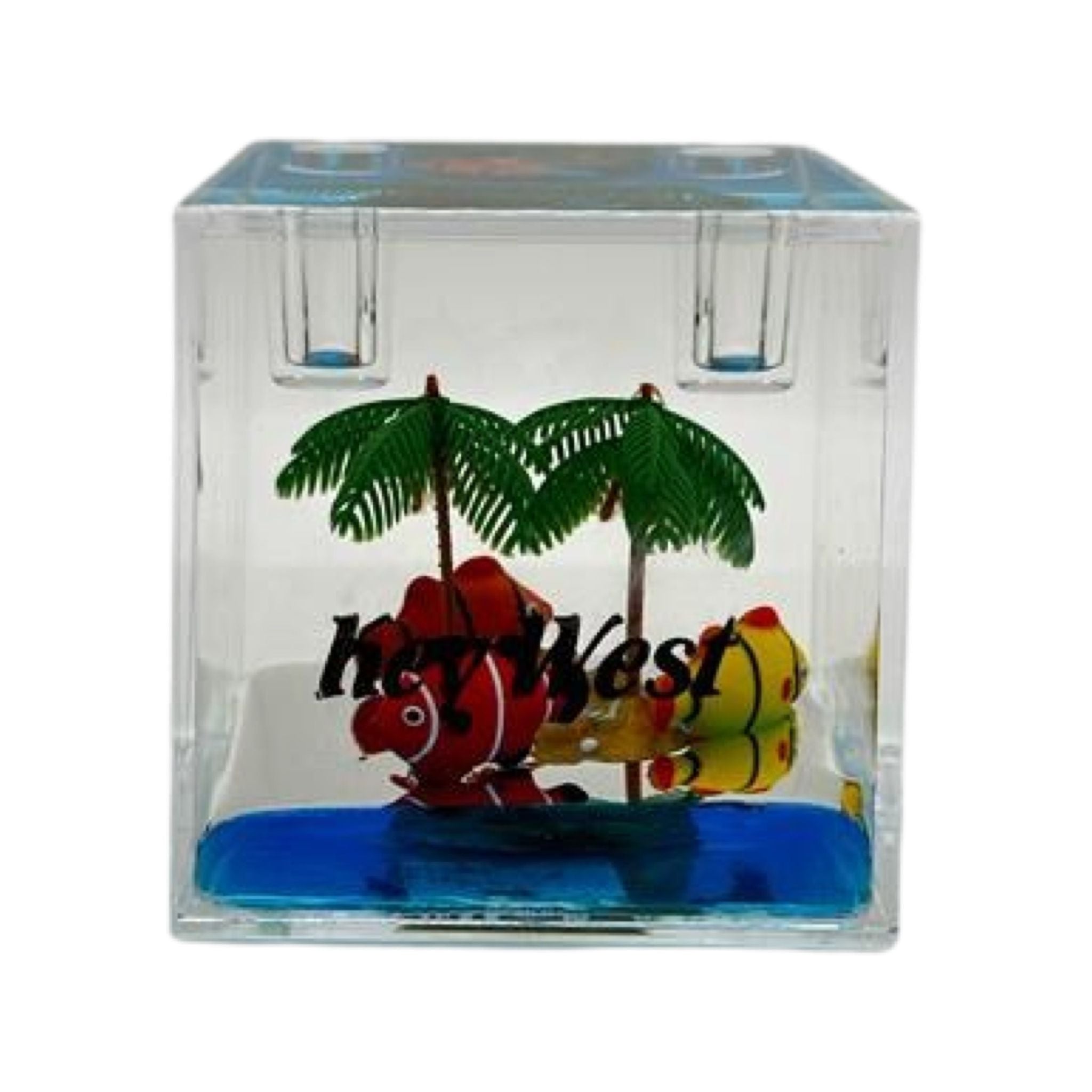 Fish & Palms Square Paperweight