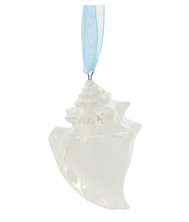 Cape Shore Ceramic Pearl Key West Conch Shell Ornament