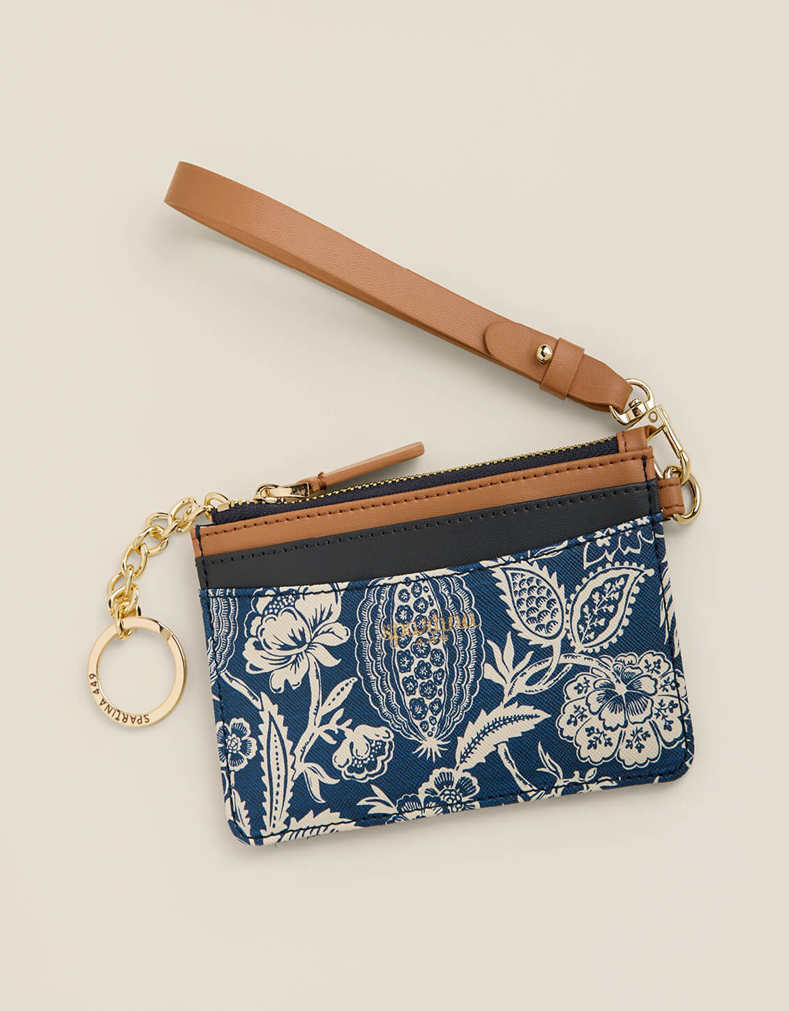 Spartina Slimcard Coin Purse Flagler Blue