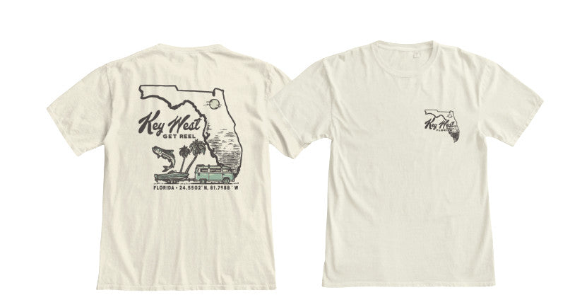 Shaddow and Fish Fall Kind Key West Tee SS Ivory
