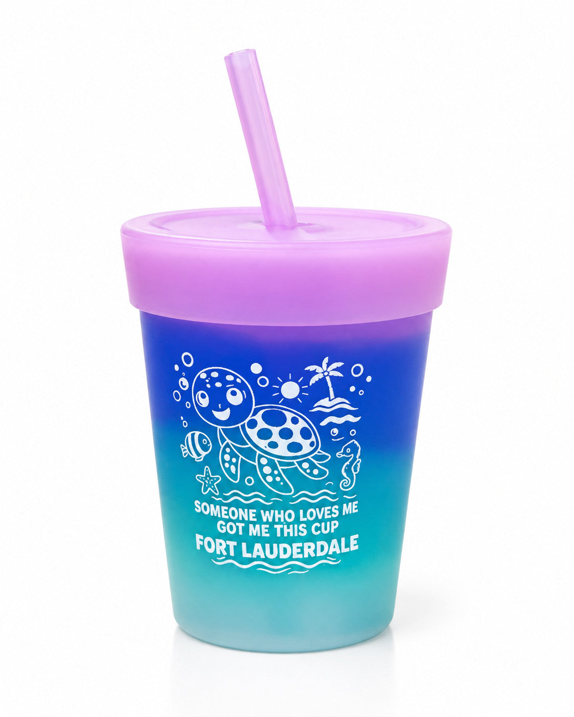 Silipint Turtle Someone Who Loves Me Got Me This Cup Fort Lauderdale 2.0 8oz Kids Tumbler Mermaid