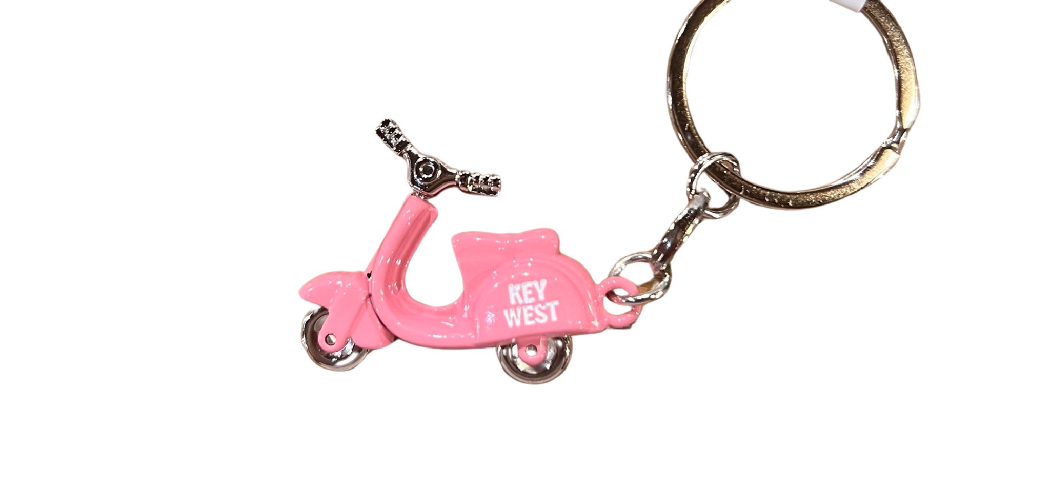 Key West Pink Scooter Keychain