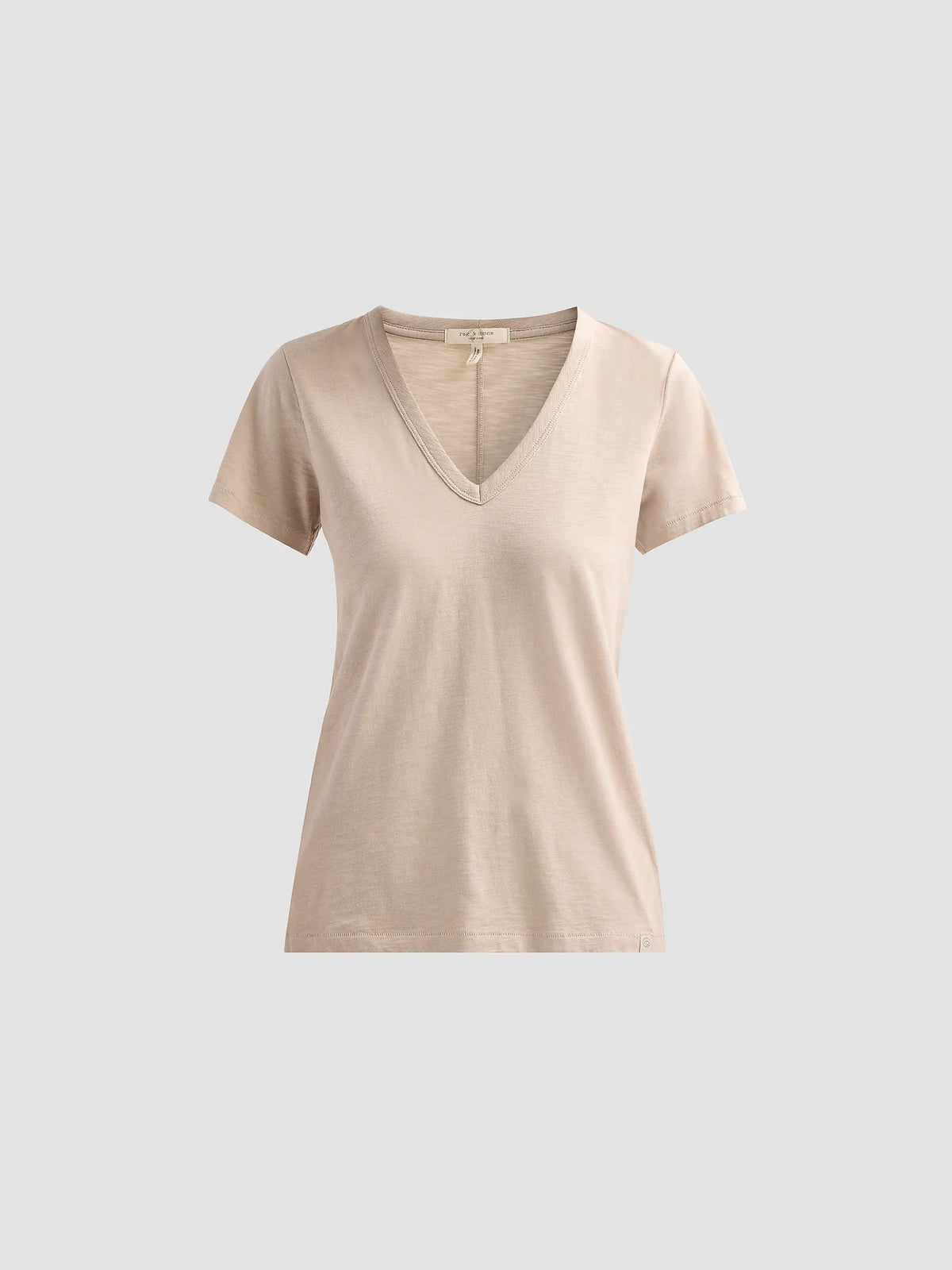 Rag & Bone The Slub V- Shirt Soft Beige