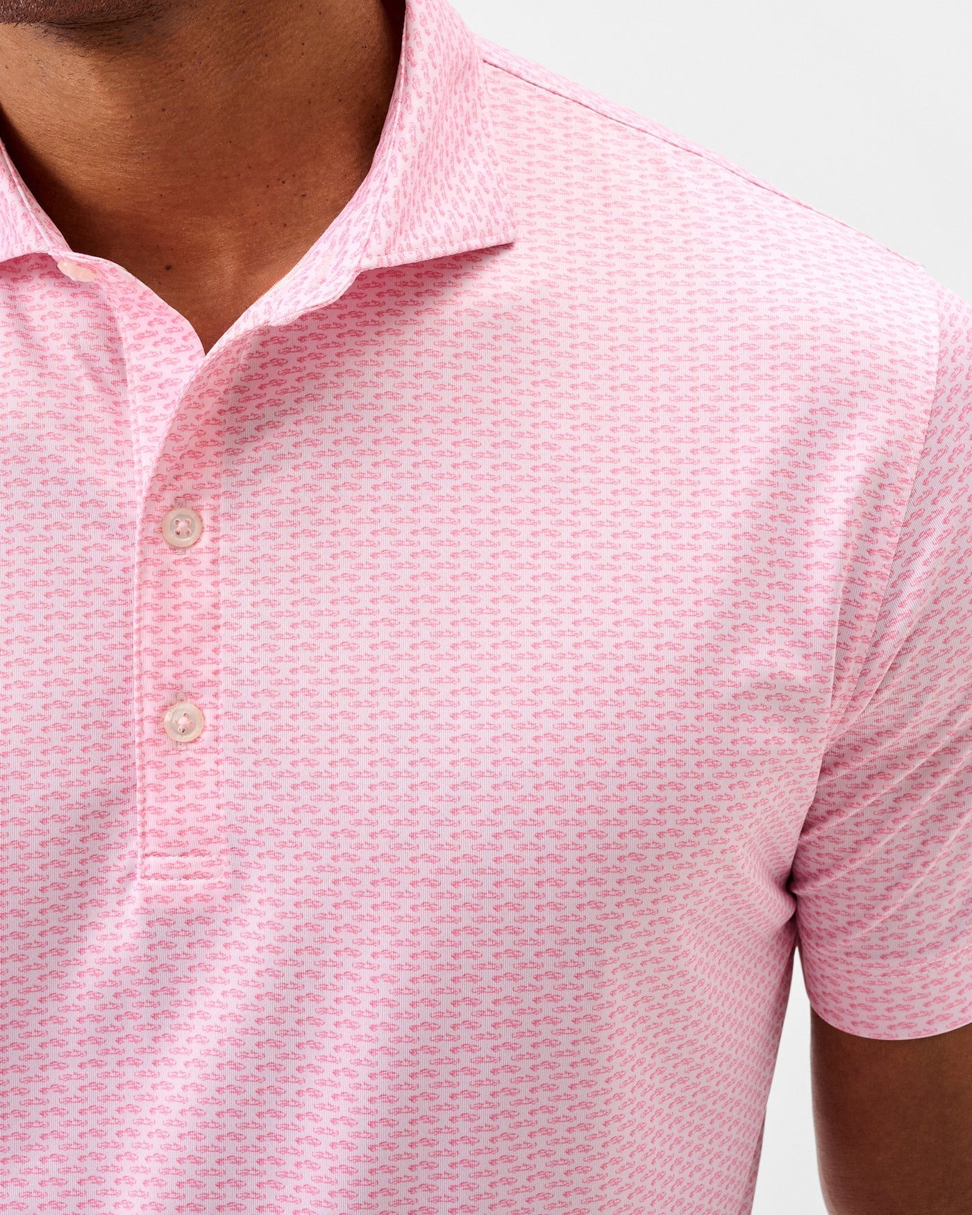 Johnnie-O Performance Jersey Coupe Polo Lollipop