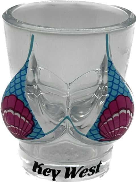 Mermaid Shell Bikini Bust Shot Glass