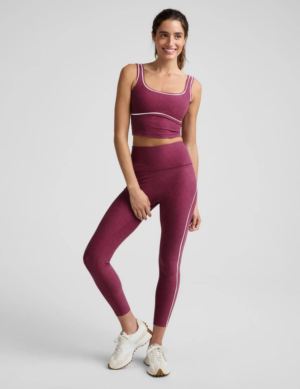 Beyond Yoga Spacedye Dynamic High Waisted Legging Pomegranate Heather