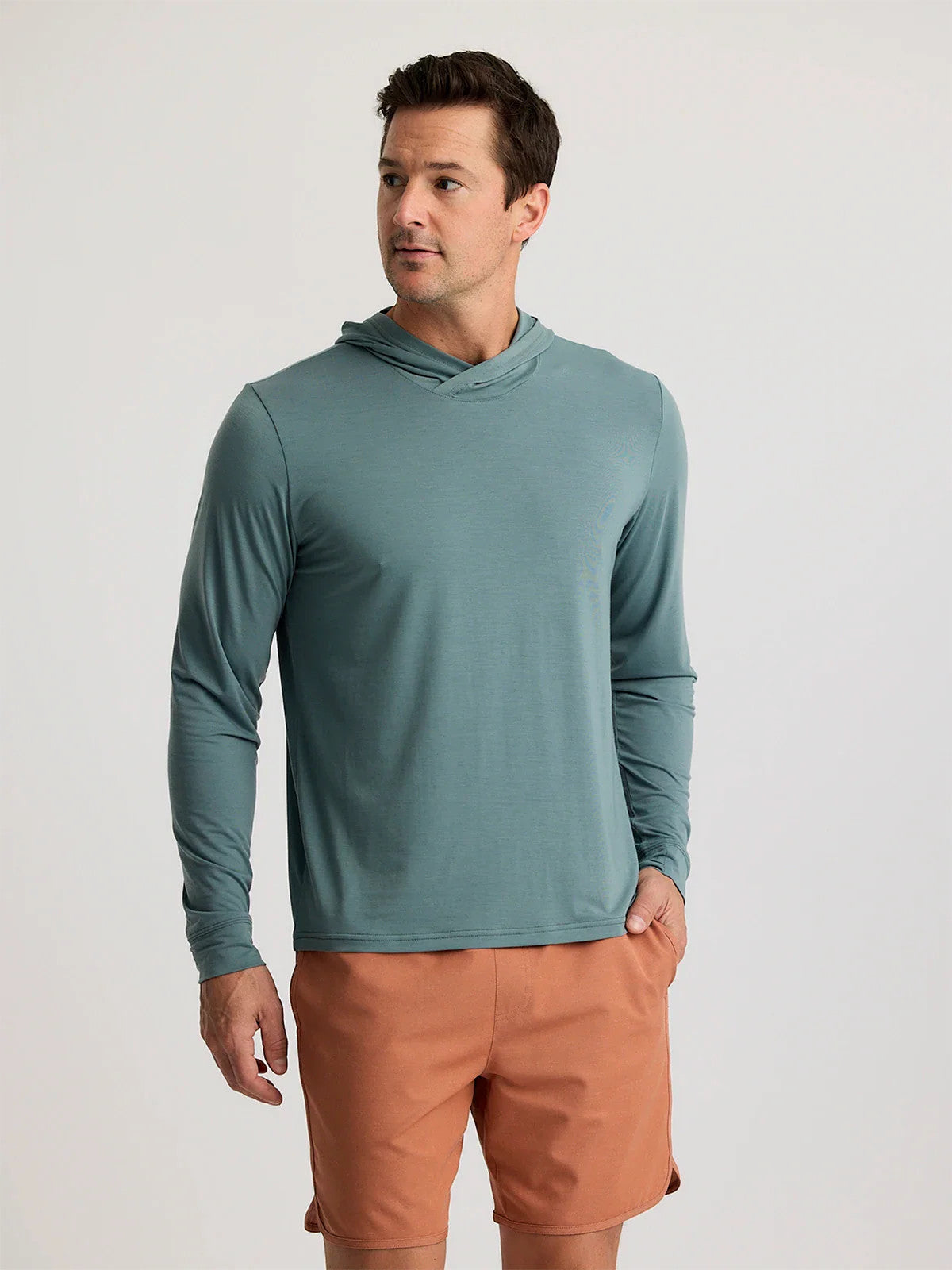 Free Fly Elevate Lightweight Hoodie Stormy Sea