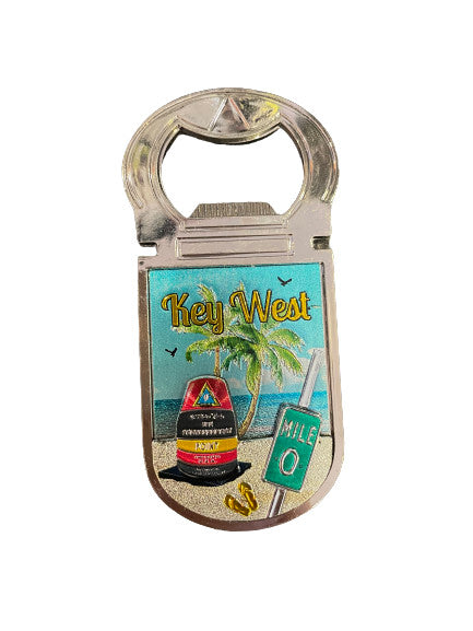 Jojo's Key West Mile 0 SMP Buoy Bottle Opener Magnet