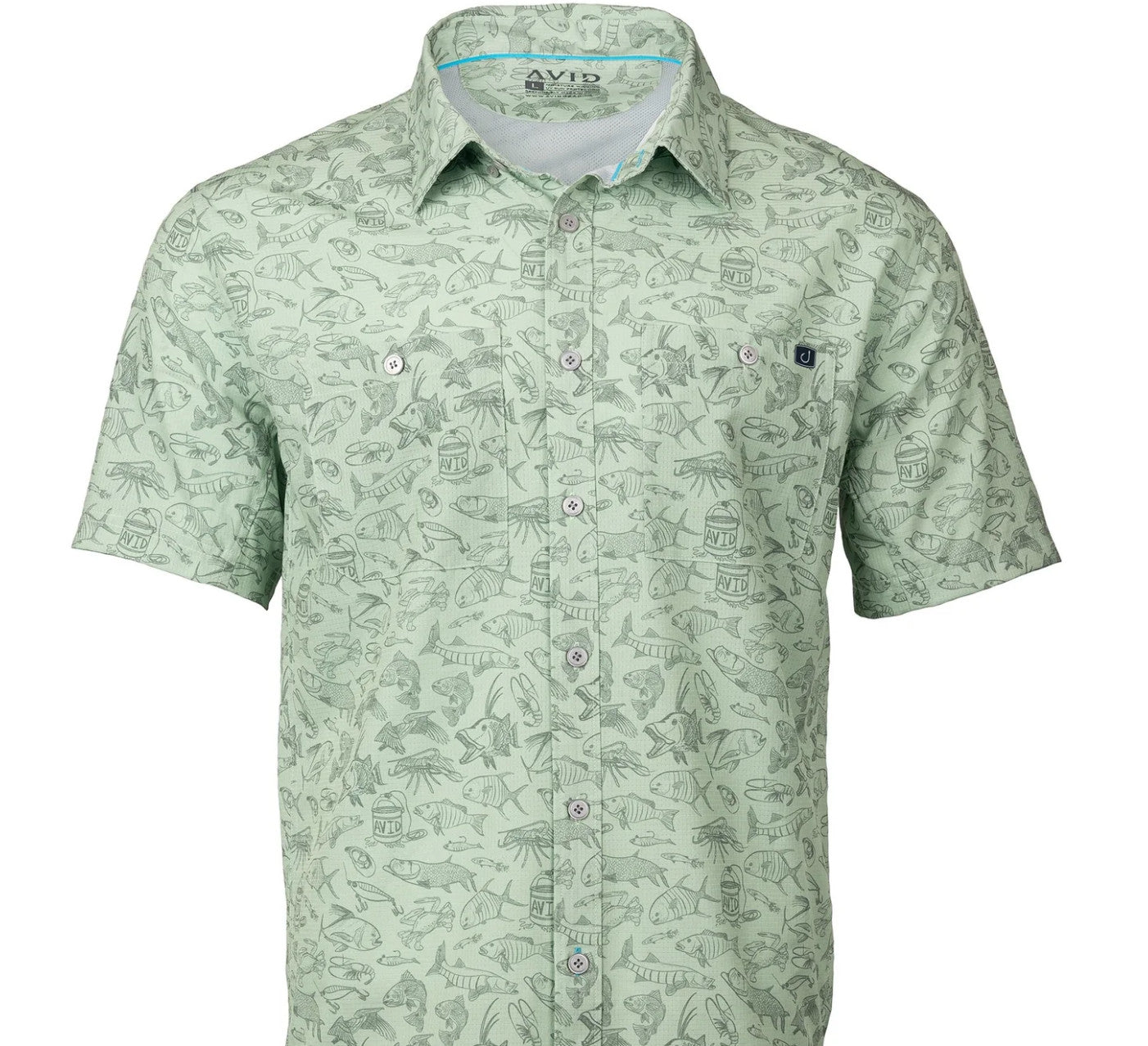 Avid Cabo Inshore Button Down Shirt Sage