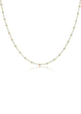 Enewton 15" Choker Classic 2mm Gold Simplicity Chain Necklace