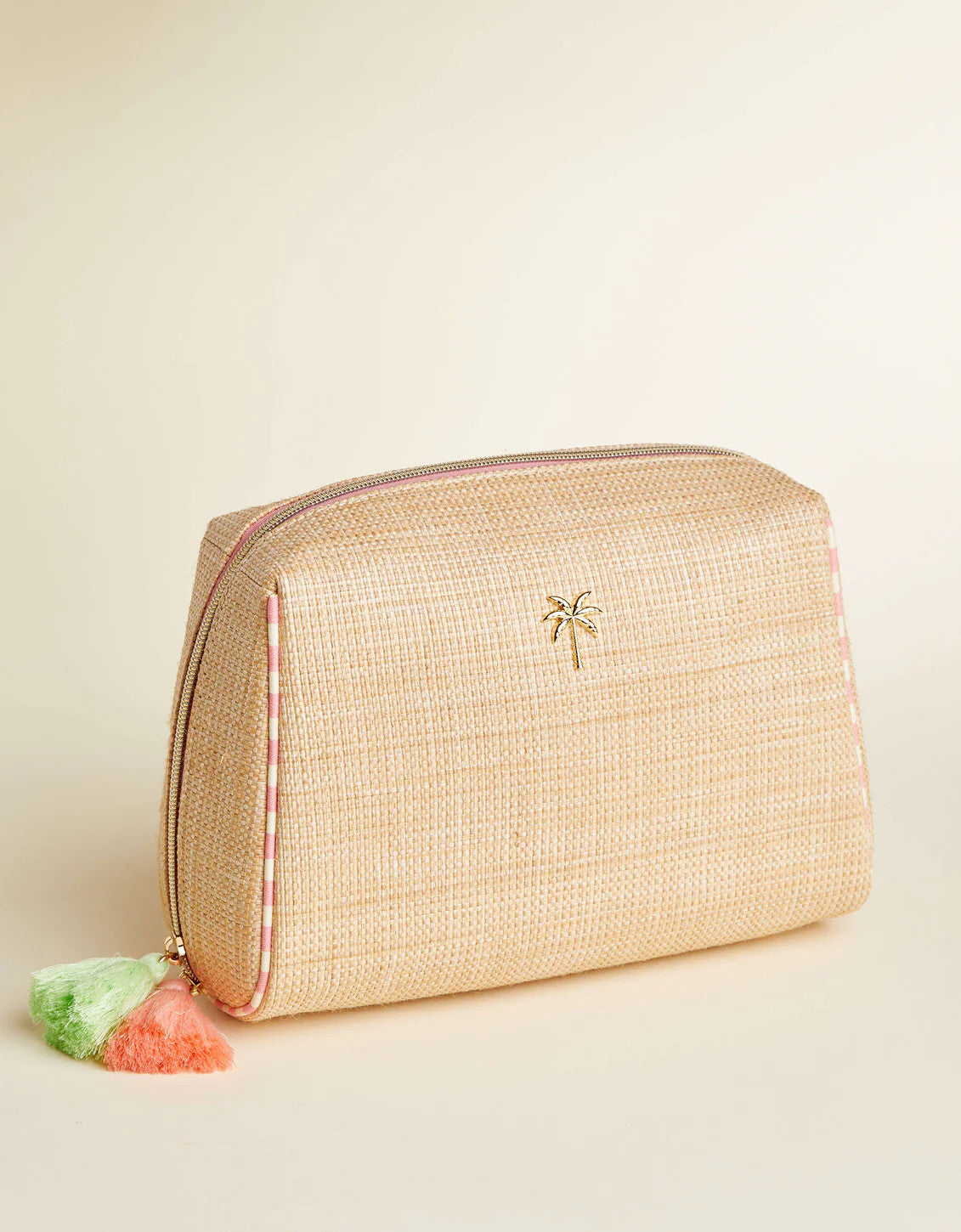 Spartina Boho Large Cosmetic Pouch Palm Tree