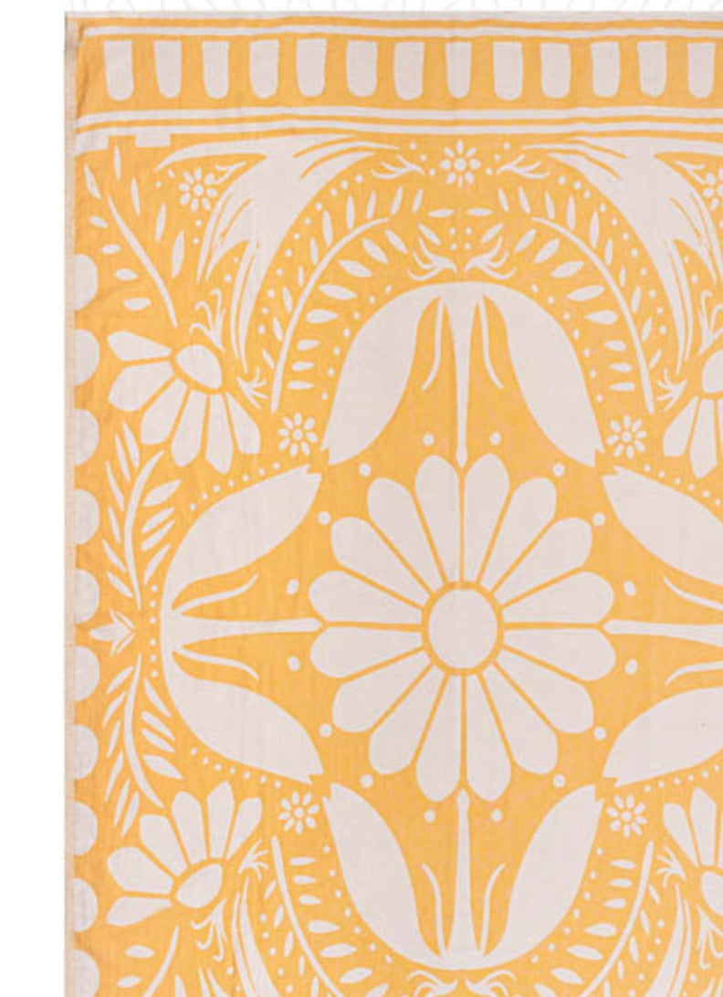 Sand Cloud Nippon Daisy Large Beach Towel Natural