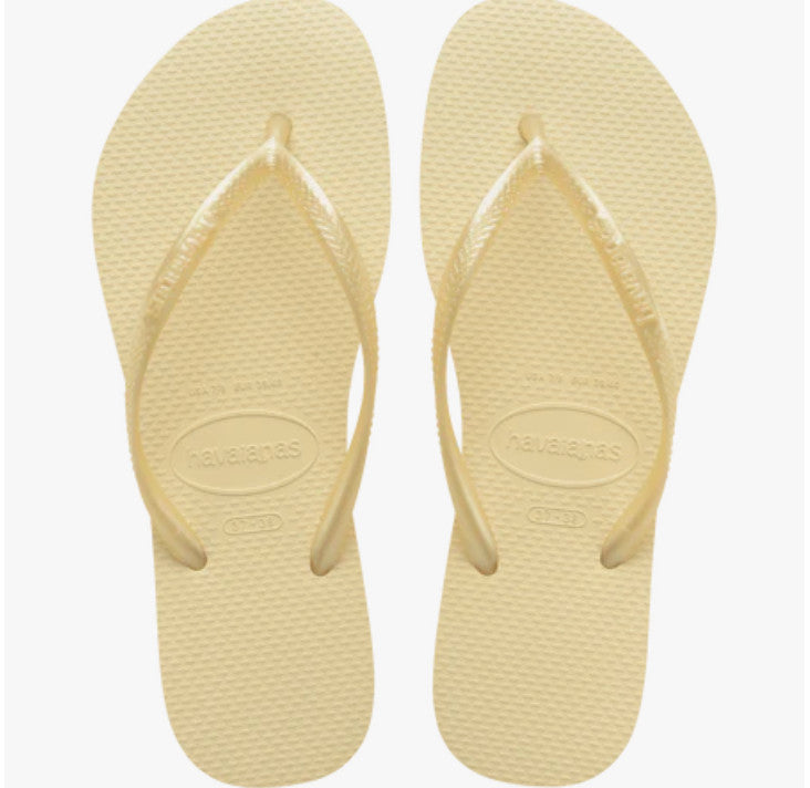Havaianas Ladies Slim Flip Flops Buttercream