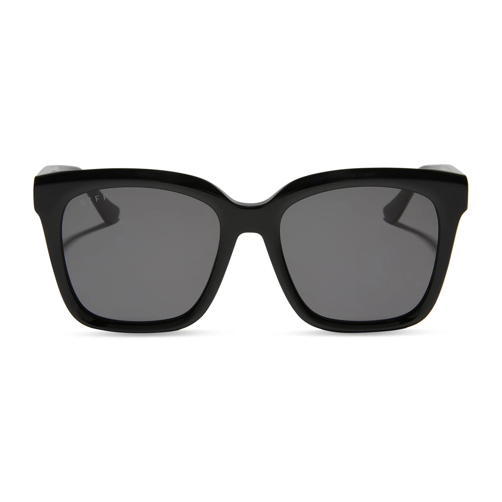 Diff Meredith Black Frame w/ Grey Lens Sunglasses