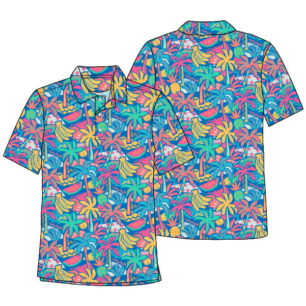 Chubbies The Tropical Bunch Performance Polo 2.0