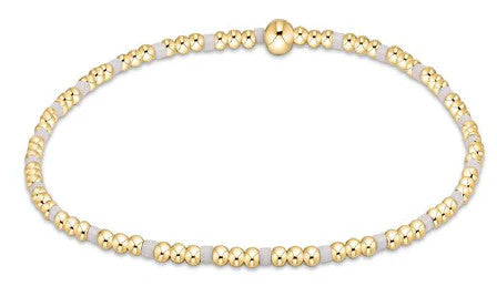 Egirl Hope Sincerity Pattern 2mm Bead Bracelet SS'25