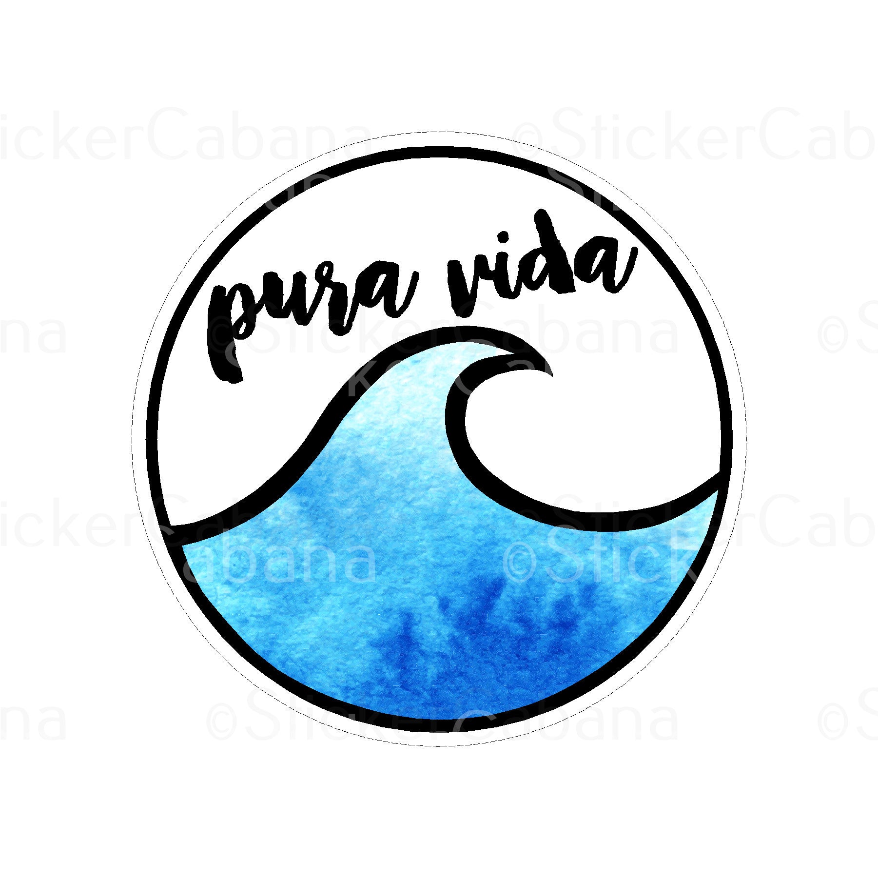 Sticker Cabana Pura Vida Large Sticker