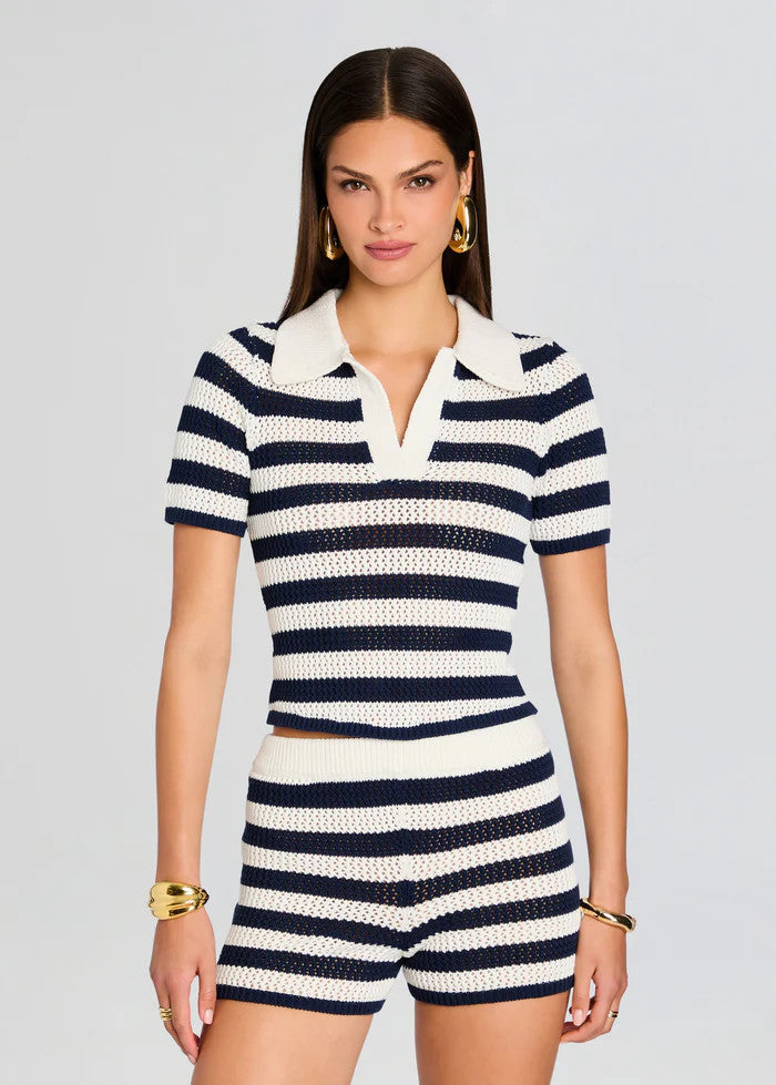 SER.O.YA Pax Polo Top Navy/ Eggshell *