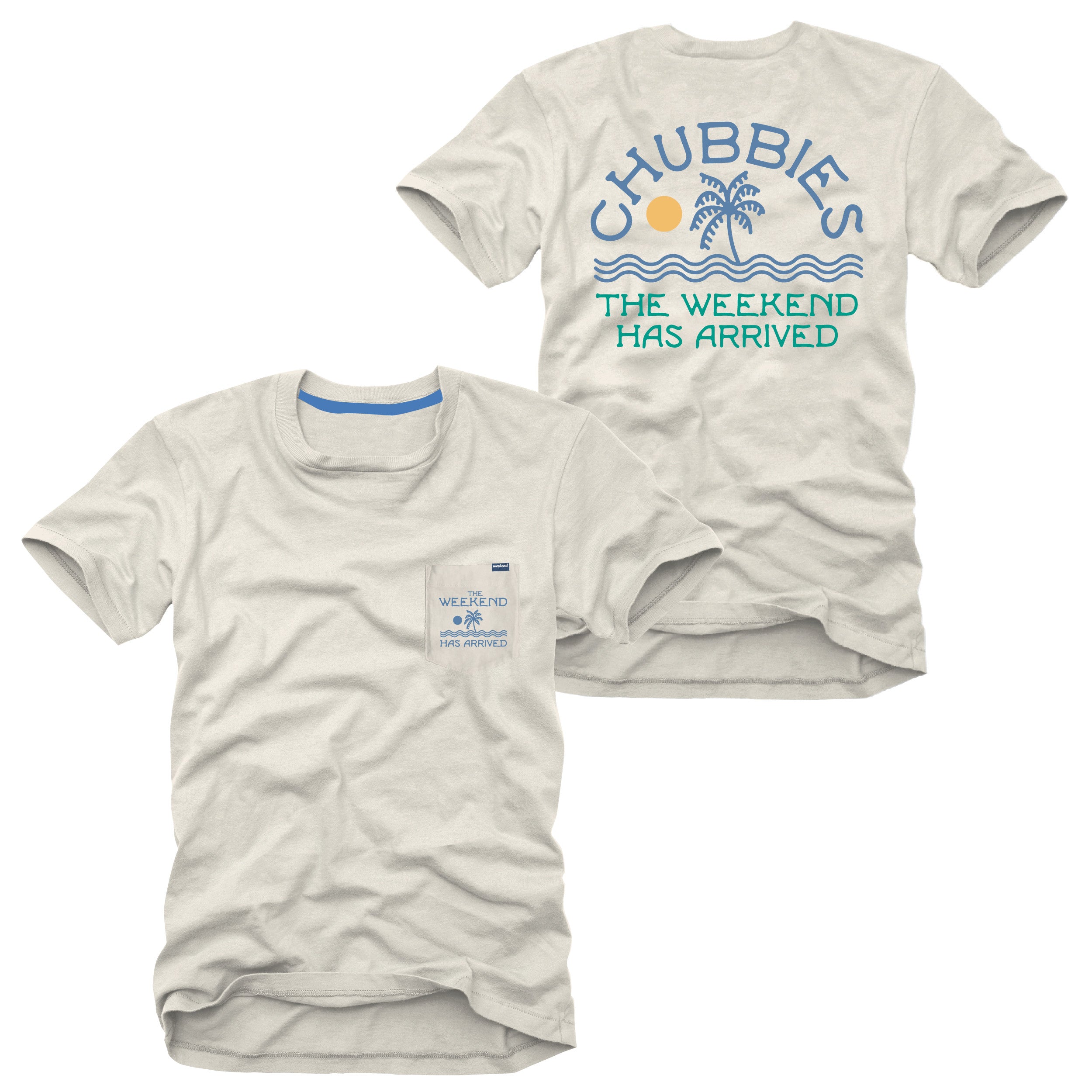 Chubbies The Palmy Weather T-Shirt Cream