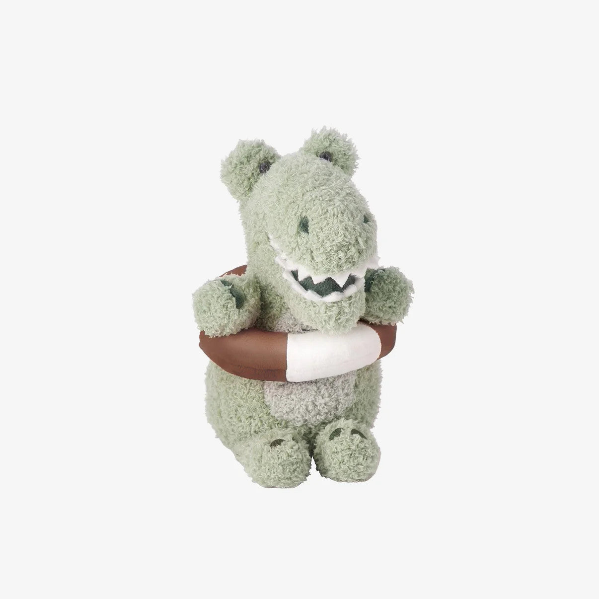 Elegant Baby AlligatorPlush Toy w/ Safety Preserver Rattle