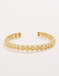 Spartina Basket Weave Cuff Gold