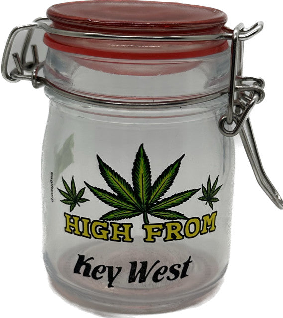 "High From" Large Stash Glass Jar