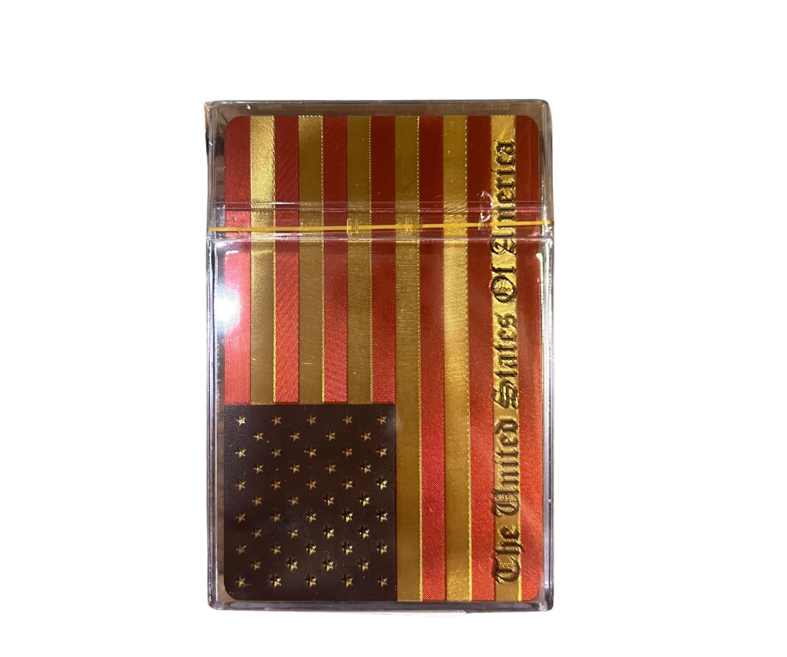 USA Flag Foil Playing Cards