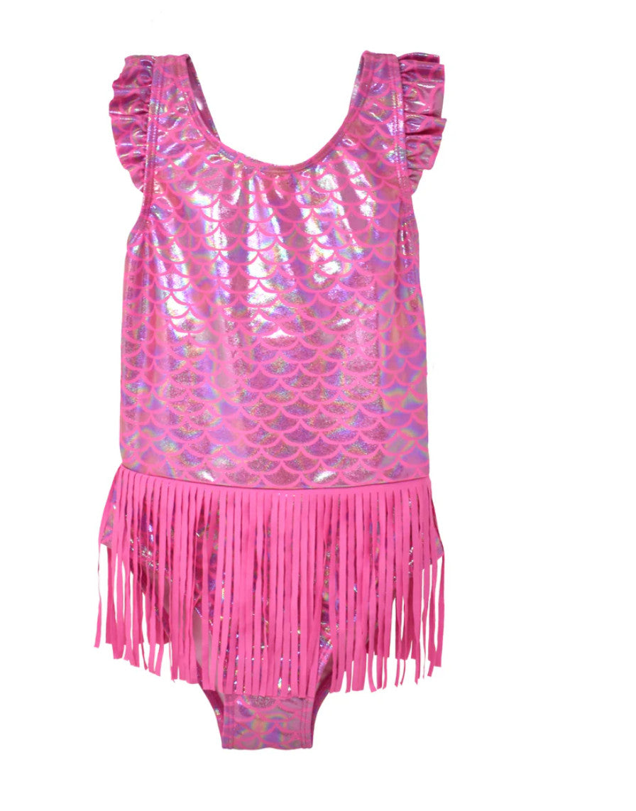 Flap Happy Keana One-Piece Swimsuit Shiny Pink Scales