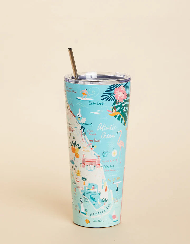 Spartina Florida Stainless Steel Drink Tumbler 30 Oz.