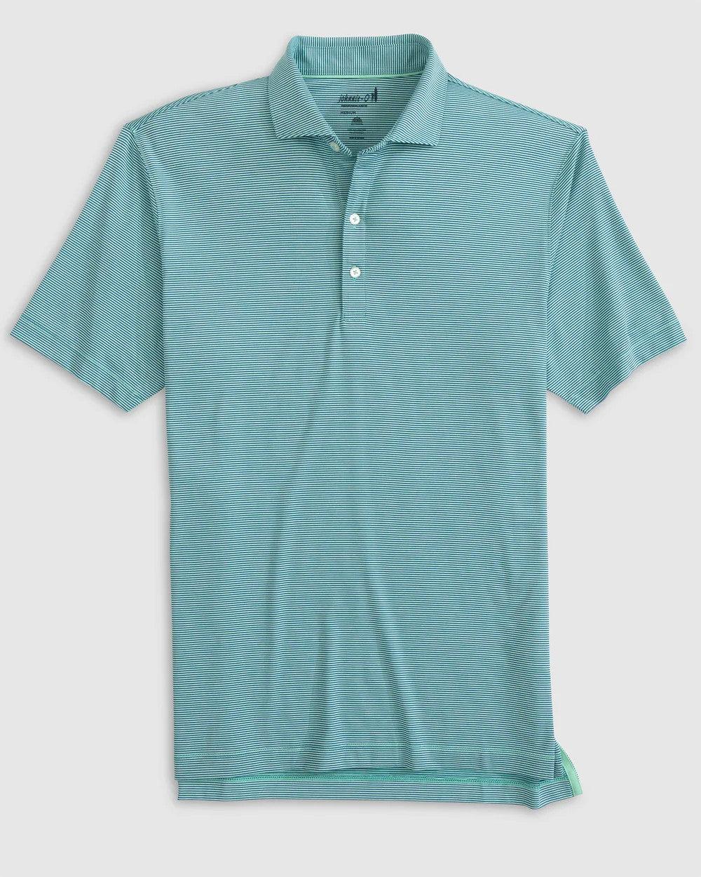Johnnie-O Lyndon Striped Jersey Performance Polo Jungle
